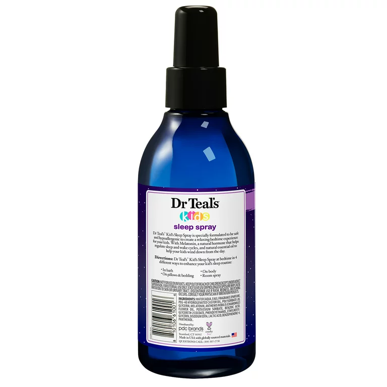 Dr Teal's Kids Hypoallergenic Sleep Spray with Melatonin - 6 fl oz for Allergy-Free Sleep - Image 2