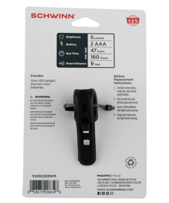 Schwinn Shift Rear Bicycle Light: Illuminate Your Ride with 5 Lumens Brilliance - Image 4