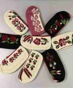 Saniye Handmade Floral Crochet Slipper