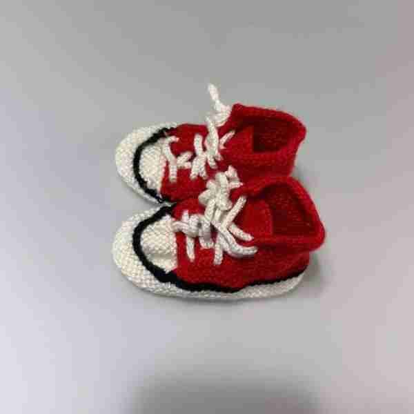 SANIYE Baby Sneaker Booties - Red