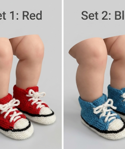 SANIYE Baby Sneaker Booties - Blue